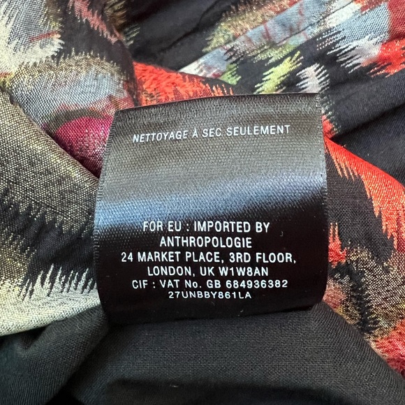 ANTHROPOLOGIE Leifsdottir “Adelita” Brocade Floral Metallic Dress, Size 6 - Picture 15 of 15